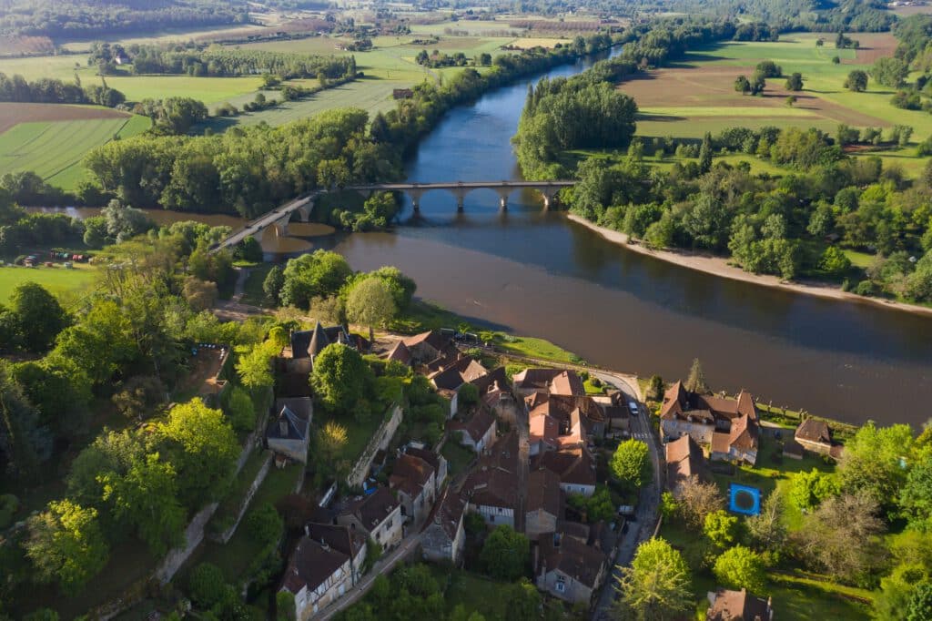 Vue aérienne de Limeuil