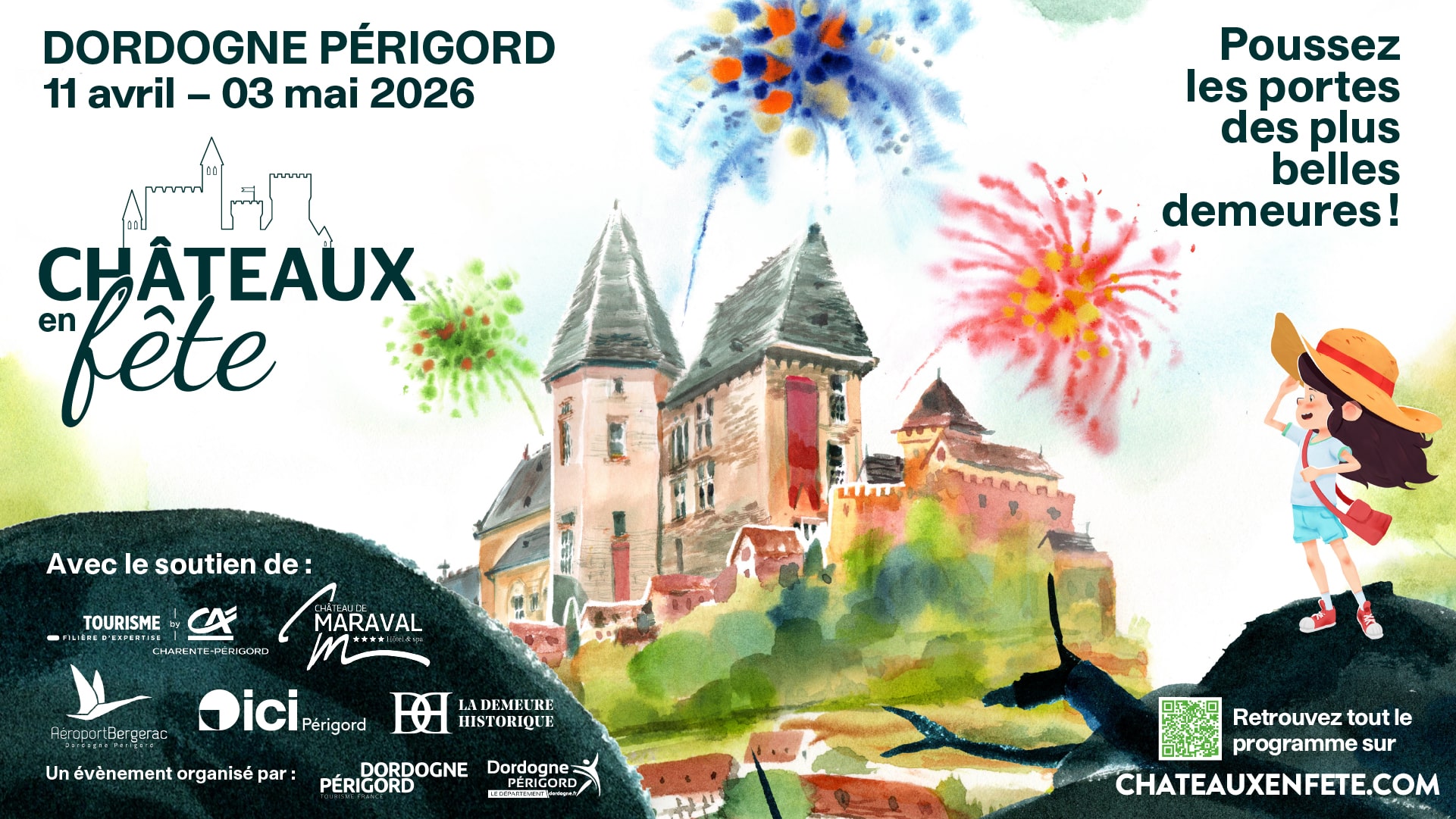 affiche de châteaux en fêtes 2026