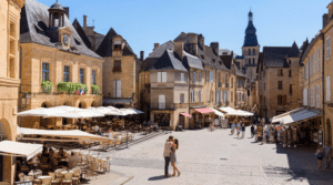 couple en amoureux qui vit un week-end romantique à Sarlat-la-Canéda